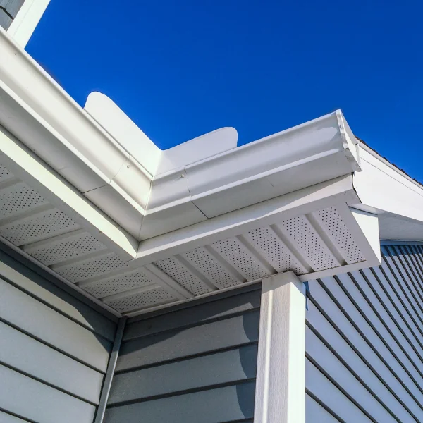 An image showing sectional gutters in ogee and half-round styles.